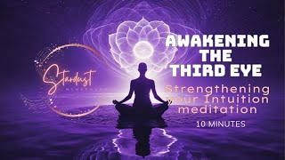 Unlock Your Intuition | 10-Minute Third Eye Guided Meditation 🤍💫✨