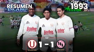 Universitario 1-1 Sport Boys | Año 1993 | Resumen | Gol de Ronald Baroni ⚽🎞