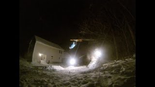 GoPro hero 3 black 960p 100FPS slowmotion low light test skiing backflip