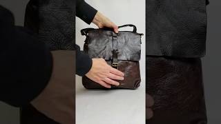 PIOLA - Medium Leather Messenger Bag by Campomaggi