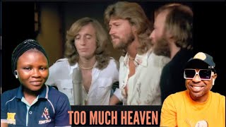 INSPIRATIONAL ! FIRST TIME HEARING BEE GEES - Too Much Heaven | REACTION |