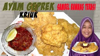 Olahan  Ayam Geprek Crispy | Resep Ayam Geprek Crispy | Ayam Geprek Crispy | Sambal Bawang Terasi