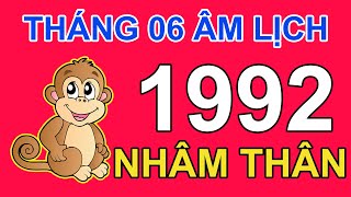 Tử Vi Tuổi Nhâm Thân 1992 Trong tháng 6 năm 2024 âm lịch Giáp Thìn | Triệu Phú Tử Vi