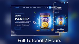 Shahi Paneer Website Design UI/UX Landing page