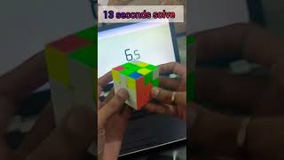 A trivial 13 seconds Rubik's cube solve #rubikscube #speedcubing #viral #shorts