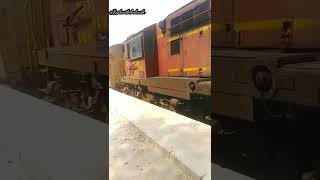 Wdm3A. twins With Fzr HSX passanger train arrival Hoshiarpur railway station