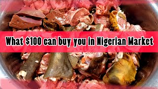 What $100 can buy you in a NIGERIAN MARKET- SEPTEMBER MARKET VLOG #deliciousamy #marketingtips #food