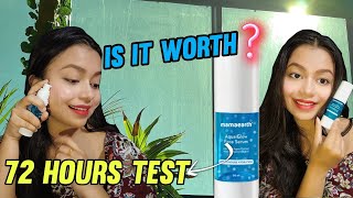 MAMAEARTH AQUA GLOW FACE SERUM REVIEW || DOES IT REALLY WORTH BUYING ??72 HOURS TEST||