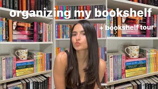 organize my bookshelf with me once again + bookshelf tour 📖⭐️