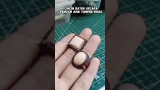 Cincin batok kelapa dengan akik dari tanduk rusa, pesanan dari Gresik. #shorts #cincinakik #cincin