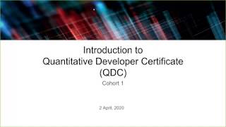 QDC Information Session - 2 April 2020