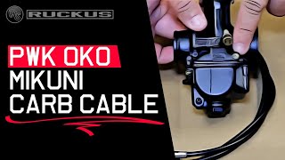 PWK OKO MIKUNI SLIDE CARB CABLE INSTALL