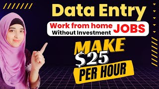 Data entry jobs | Data Entry Work from home Jobs| Online Earning In Pakistan | Earn Money Online