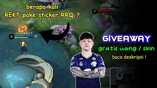 GIVEAWAY ! tebak di match EVOS VS GEEK ini REKT berapa kali mengeluarkan sticker RRQ? #giveaway