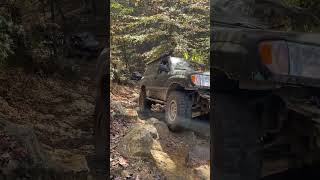 Unlocked Land Cruiser on trail 26 at Windrock Park