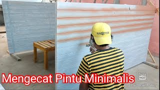 Tutorial proses finishing pintu kayu  dengan cat Duco | Woodworking | Nina Taristiana