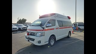 2013 TOYOTA HIACE VAN AMBULANCE RIGHT HAND DRIVE