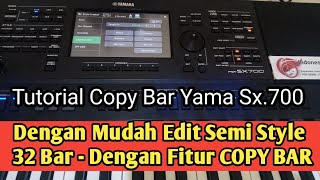 Tutorial Copy Bar Keyboard yamaha Psr Sx 700/sx900