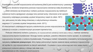 Chemia Fizyczna - wykład 5 (część 1). Rozpuszczalność ciała stałego. Iloczyn rozpuszczalności