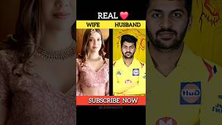 Real wife of CSK cricket players. #csk #msdhoni #shorts #viral