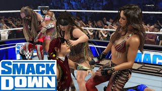 WWE2K24 SMACKDOWN 8-WOMAN GAUNTLET ELIMINATOR MATCH WINNER WILL FACE CHARLOTTE AT WRESTLEMANIA XL