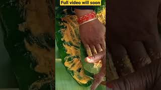 Kachu Pata Roll Recipe by  | Village Style Arbi Leaf Roll Recipe | Village Food#shorts