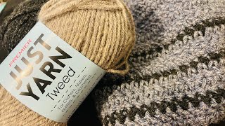 Premier Just Yarn Tweed Review 2 | #crochet #yarn #premieryarns #dollartree #beanie #tweed #review