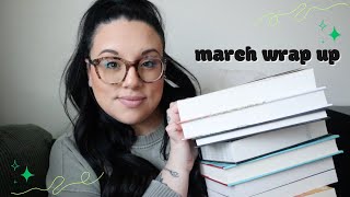 march reading wrap up! 🍀 | reading stats, ratings, faves, & bingo