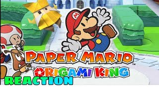 Super Paper Mario: The Origami King Nintendo Switch game reveal REACTION!