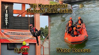 Uji Kompetensi Potensi SAR Jawa Timur, Water Rescue dan HART