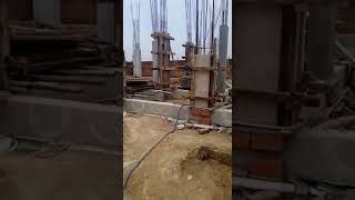 staircase construction | staircase column | column supporting staircase slab | building construction