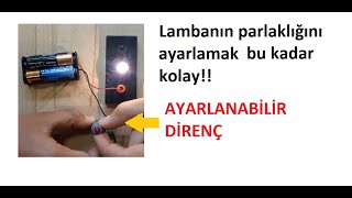 Ayarlanabilir direnç--Potansiyometre