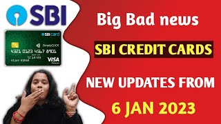 SBI simply click credit card updates 2023 | SBI  simply click credit card big bad news | SBI credit