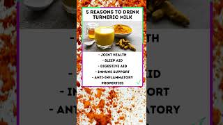 5 Reasons to Drink Turmeric Milk #shorts #turmericmilk  #turmericmilkbenefits  #turmericbenefits