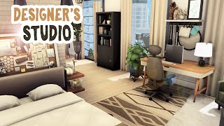 Designer's Studio Apartment || The Sims 4 Apartment Renovation: Speed Build