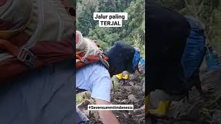 Jalur Paling Terjal di kaki gunung rinjani