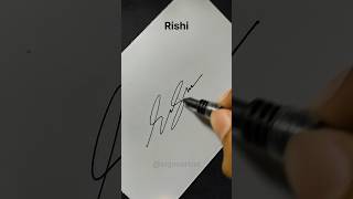 Rishi name signature style #signoartist #signature #rnamesignature