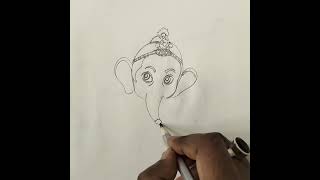 Bal Ganesh Drawing #2023 #shorts #youtubeshorts  #drawing #pencildrawing