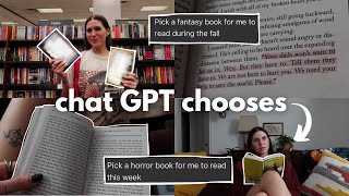 Chat GPT chooses my *fall* reads for the week 📖 HORROR, FANTASY, PARANORMAL, ROMANCE