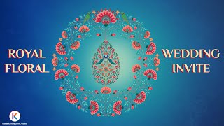 Wedding Invitation Video | Indian Wedding Invitation | Wedding Invitation Song |Floral Wedding Video