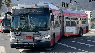 San Francisco MUNI 2015 New Flyer Xcelsior XDE60 6520 on route 8 Bayshore