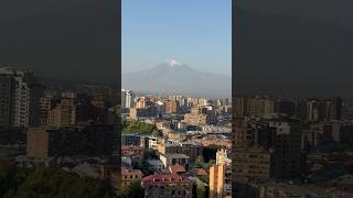 Yaravan City & Mount Ararat from Cascade Complex. #armenia #travel #citytour #yerevan