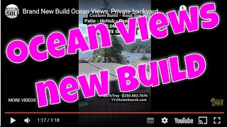 Brand New Build Ocean Views, Private backyard patio, Roof Top Deck with Hottub. Brentwood Bay BC