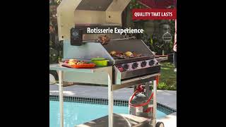 Use the CHEF Octane Mobile Gas Braai 4-Burner