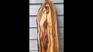 Woodmaster planer 725 video: Planning Spalted Apple slabs