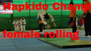 Hapkido Championship female rolling | Hapkido material arts