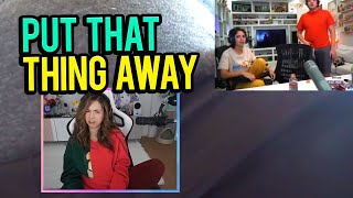 Pokimane Reacts to Mizkif's PogO Camera Angle 😂