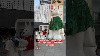 PATUNG KELINCI RAKSASA #dekorasi #kelinci #shoppingmalls #bangkoktrip #travel #travelvlog #shorts