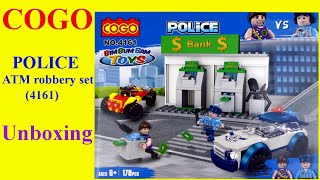 COGO bricks “POLICE - ATM robbery” set (4161) - Unboxing