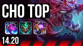 CHO'GATH vs TEEMO (TOP) | Legendary | NA Grandmaster | 14.20